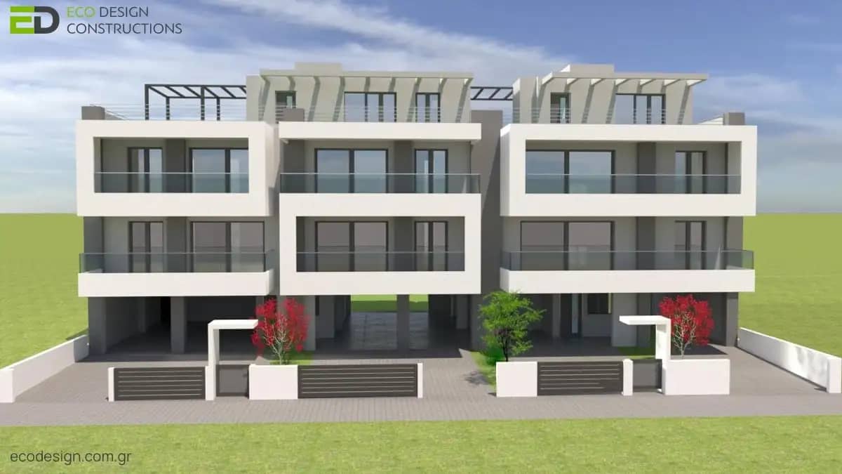 Βιοκλιματικό Κτίριο Θέρμη Δημητσάνας- Bioclimatic Apartment Building Thermi Dimitsanas
