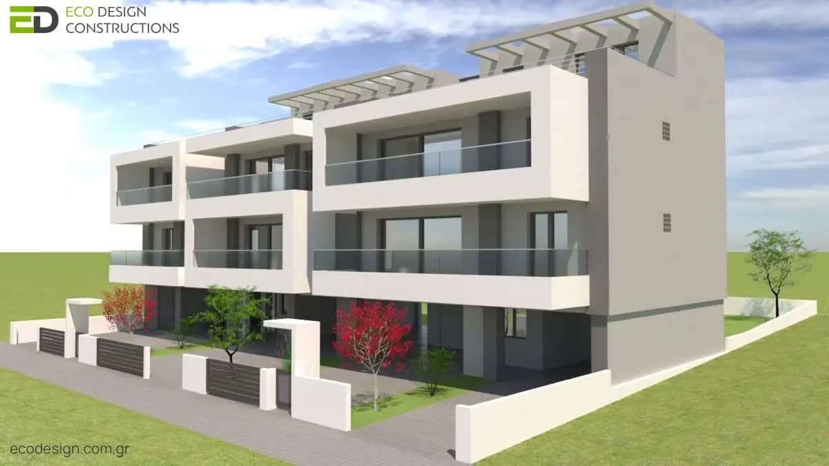 Βιοκλιματικό Κτίριο Θέρμη Δημητσάνας- Bioclimatic Apartment Building Thermi Dimitsanas
