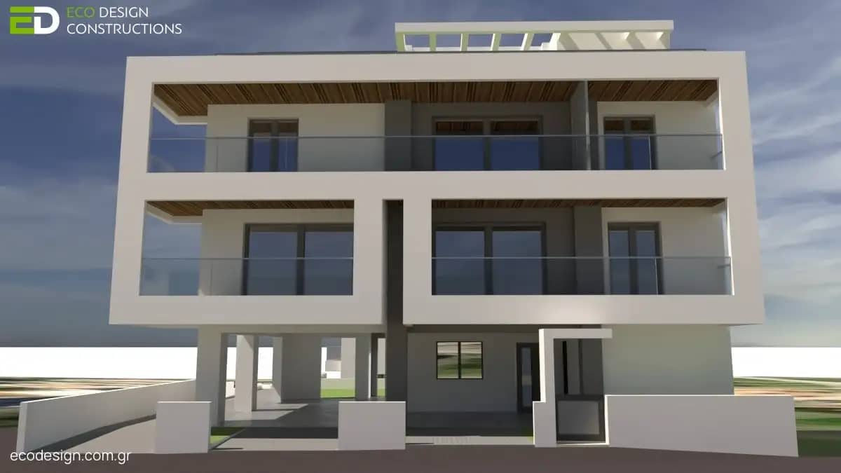 Βιοκλιματικό Κτίριο Θέρμη Καζαντζίδη - Bioclimatic Apartment Building Thermi Kazantzidi