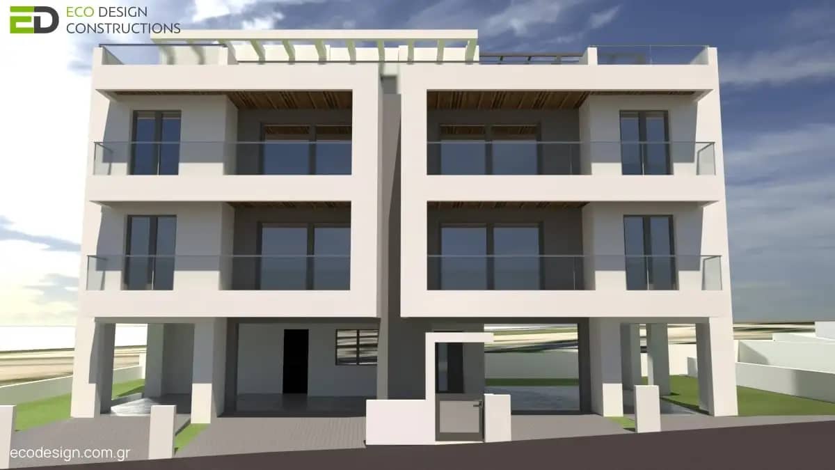 Βιοκλιματικό Κτίριο Θέρμη Καζαντζίδη - Bioclimatic Apartment Building Thermi Kazantzidi