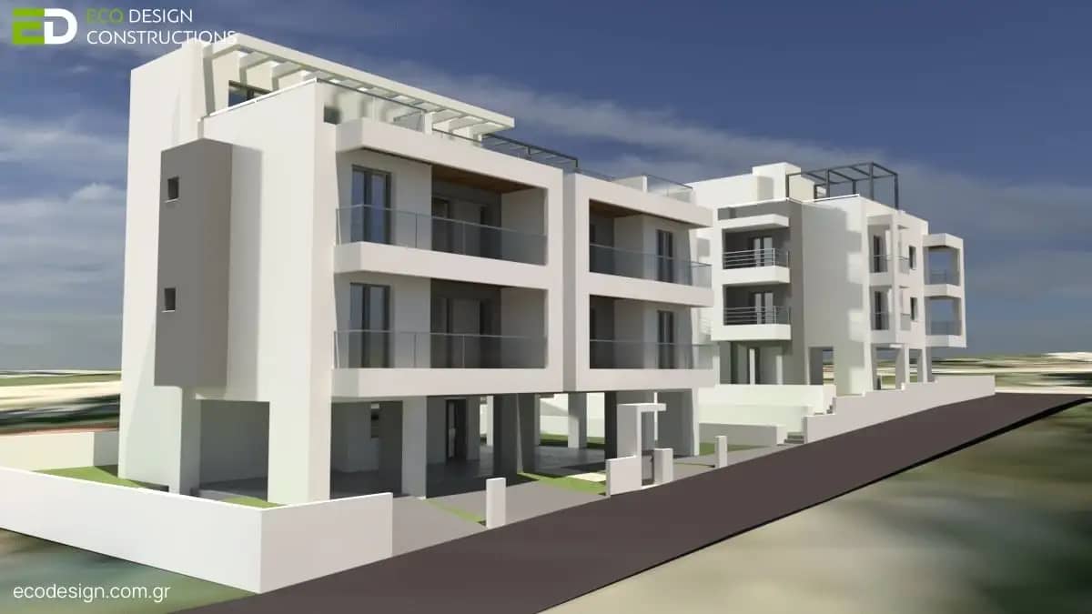 Βιοκλιματικό Κτίριο Θέρμη Καζαντζίδη - Bioclimatic Apartment Building Thermi Kazantzidi