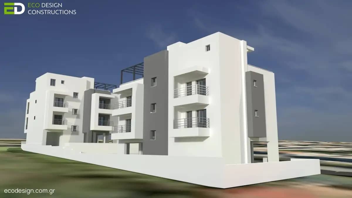 Βιοκλιματικό Κτίριο Θέρμη Καζαντζίδη - Bioclimatic Apartment Building Thermi Kazantzidi