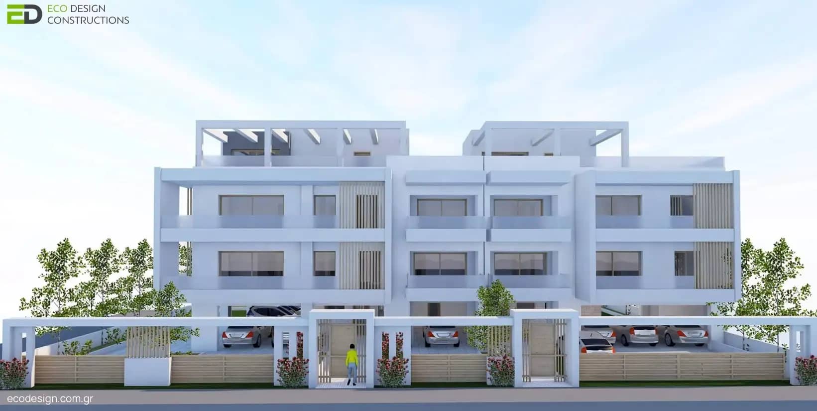 Βιοκλιματικό Κτίριο Θέρμη Αγνώστου Στρατιώτη Έργο 3 - Bioclimatic Apartment Building Thermi Project 3
