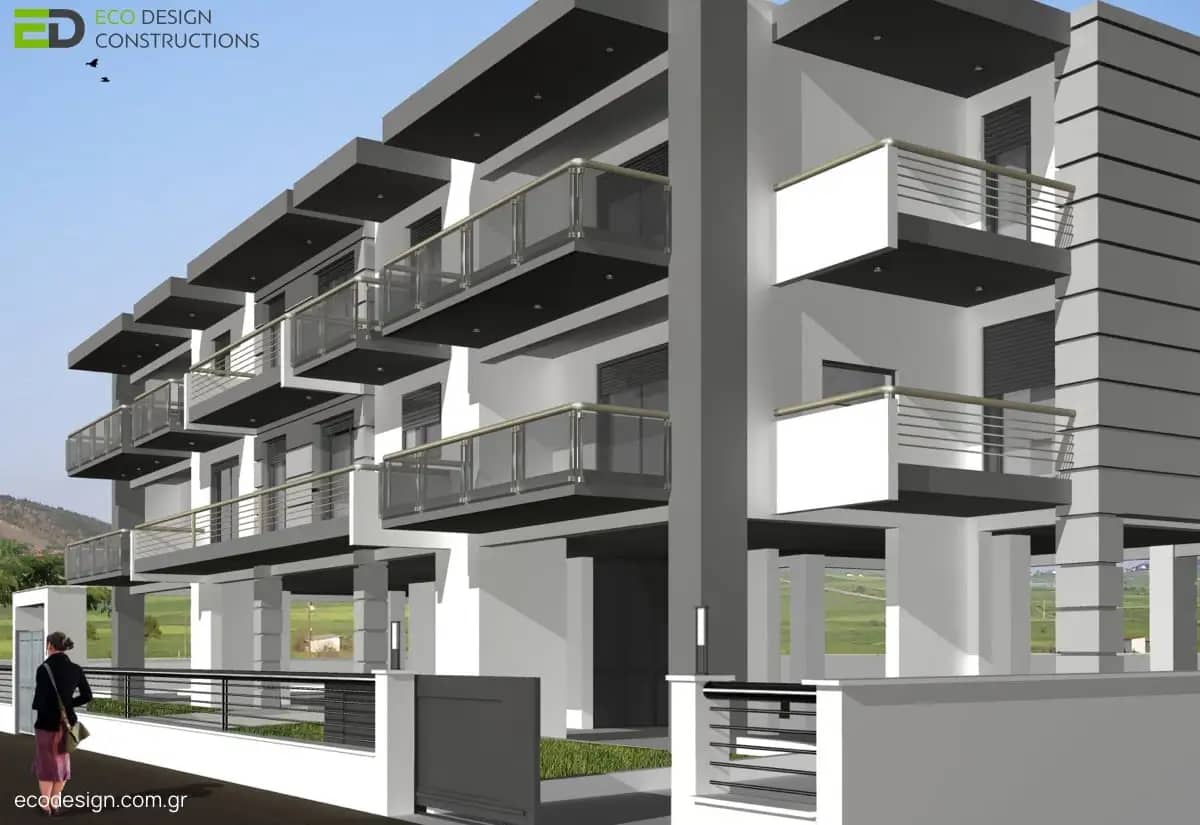 Βιοκλιματικό Κτίριο Θέρμη Καραϊσκάκη - Bioclimatic Apartment Building Thermi Karaiskaki