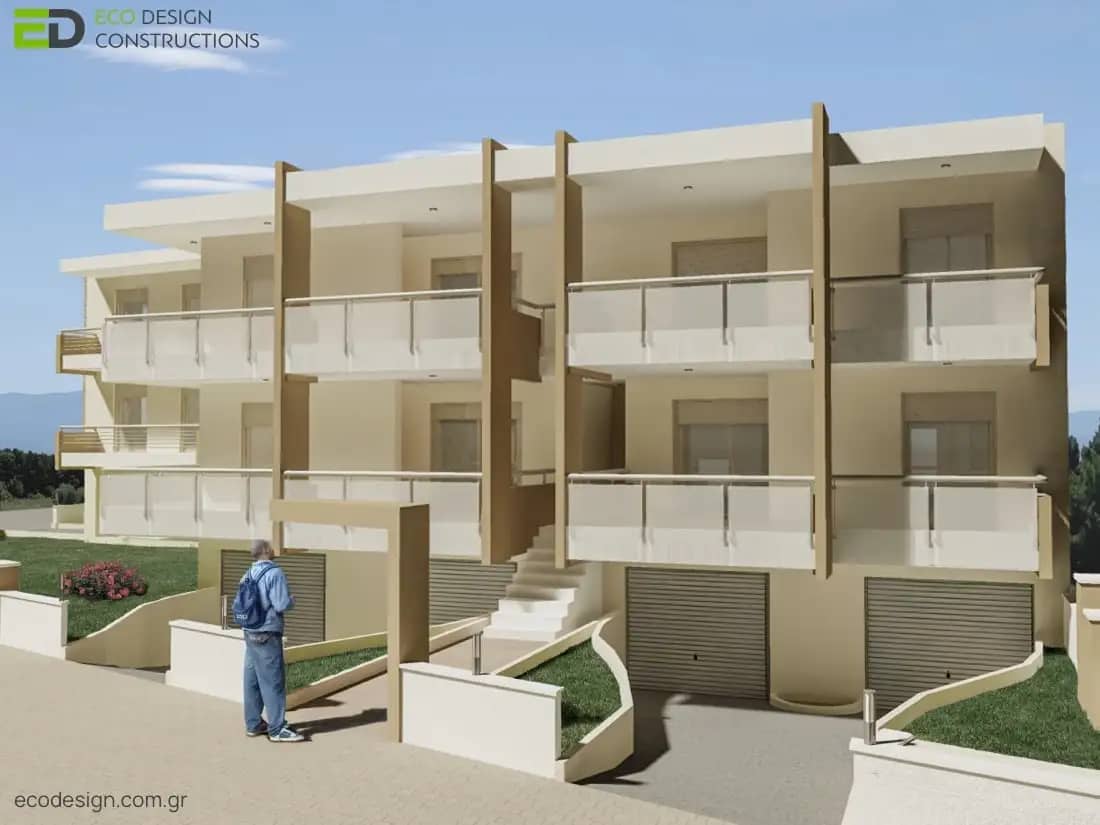 Βιοκλιματικό Κτίριο Θέρμη Βενιζέλου Μιχαϊλίδη- Bioclimatic Apartment Building Thermi Venizelou Mihailidi